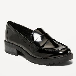 Old Navy Faux-Leather Chunky-Heel Loafer